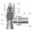Кран радиаторный 1/2" угловой верхний Far 1150