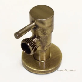 Кран угловой бронзовый 1/2"х1/2" Remer