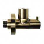 Кран 1/2"х10 угловой бронза McAlpine ANGVAL-10-AB
