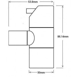 Кран 1/2"х10 угловой бронза McAlpine ANGVAL-10-AB
