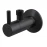Кран угловой с фильтром черный 1/2"х3/8" Alcaplast