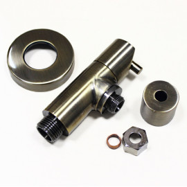 Кран 1/2"х10 угловой бронза McAlpine ANGVAL-10-AB