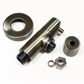 Кран 1/2"х10 угловой бронза McAlpine ANGVAL-10-AB