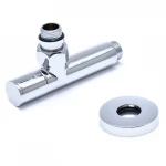 Комплект радиаторных кранов 1/2" хром Luxon