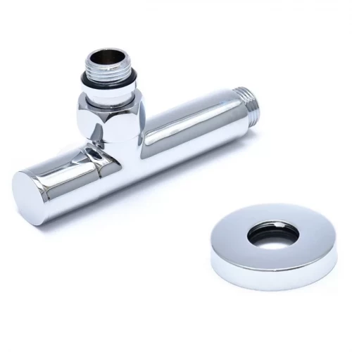 Комплект радиаторных кранов 1/2" хром Luxon