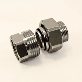 Американка латунная хром 1/2" г/ш GF