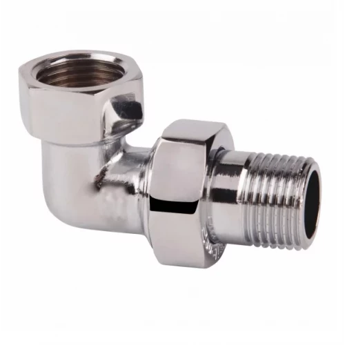 Американка угловая латунная хром 3/4" GF
