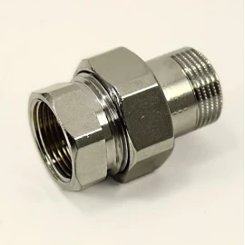 Американка латунная хром 1/2" г/ш GF