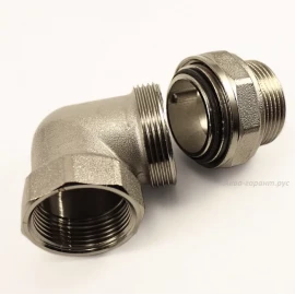 Американка угловая конусная 1" General Fittings