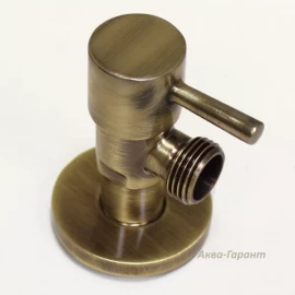 Кран угловой бронзовый 1/2"х1/2" Remer