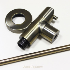 Кран 1/2"х10 угловой бронза McAlpine ANGVAL-10-AB