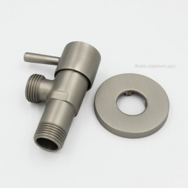 Кран шаровой (никель) "MINIMAL" 1/2"х1/2" Remer