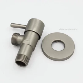 Кран шаровой (никель) "MINIMAL" 1/2"х1/2" Remer