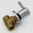 Кран шаровой под штукатурку хром 1/2" Remer 3512 EX