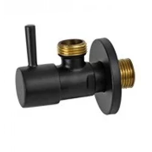 Кран шаровой (черный) "MINIMAL" 1/2"х1/2" Remer 128 L