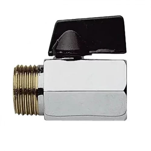 Кран шаровой мини 1/4" г/ш хром Remer