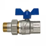 Кран шаровой с американкой 1/2" (син.) F.I.V. Evolution