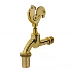 Садовый кран 1/2" с носиком "Петух" (золото) Santera