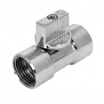 Кран шаровой 1/2"х 1/2" прямой г/г хром ARCO MINI