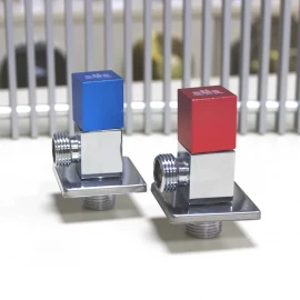 Краны шаровые угловые 1/2"х 1/2" (квадрат. ручки) SMS 