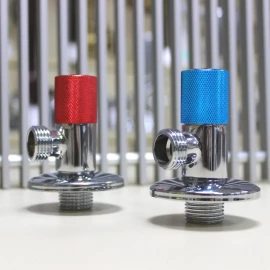 Краны шаровые угловые 1/2"х 1/2" (круг. ручки) SMS 