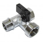 Кран шаровой 3-х проходной 1/2"х3/4"х1/2" Bugatti 