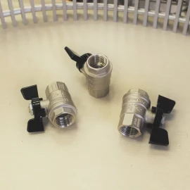 Кран шаровой г/г 1/2" бабочка Oregon Bugatti 