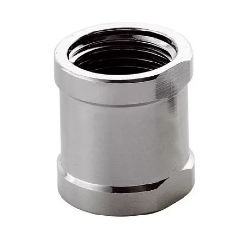 Муфта латунная хром 1/2" Remer