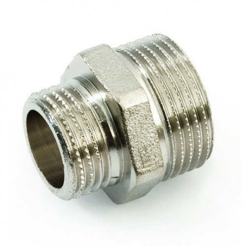 Ниппель переходной 3/8"х1/4" никель General Fittings