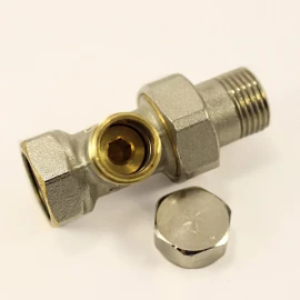 Кран радиаторный 1/2" прямой нижний General Fittings 