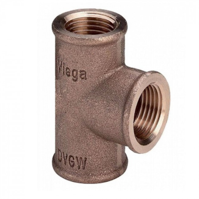 Тройник бронзовый 11/2" г/г/г Viega 