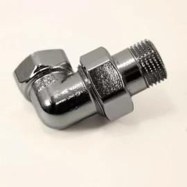 Американка угловая латунная хром 1/2" GF