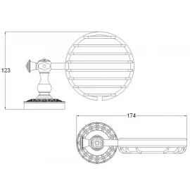 Мыльница настенная (решетка) Zorg 05Br