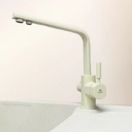 Смеситель для кухни 2 в 1 под фильтр (песок) Kaiser Decor 40144-6