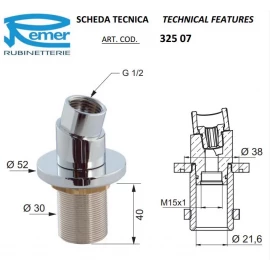 Кронштейн для выдвижной лейки Remer 32507