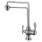 Смеситель кухонный 2 в 1 под фильтр (сталь) 345 Steel Zorg