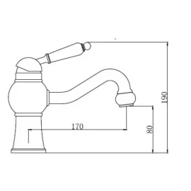 Смеситель для раковины Kaiser Stone 61211