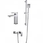 Набор смесителей для ванны (сатин) Hansen 91304 G 