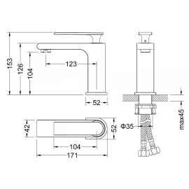 Смеситель для раковины Anni 2761/03F Timo