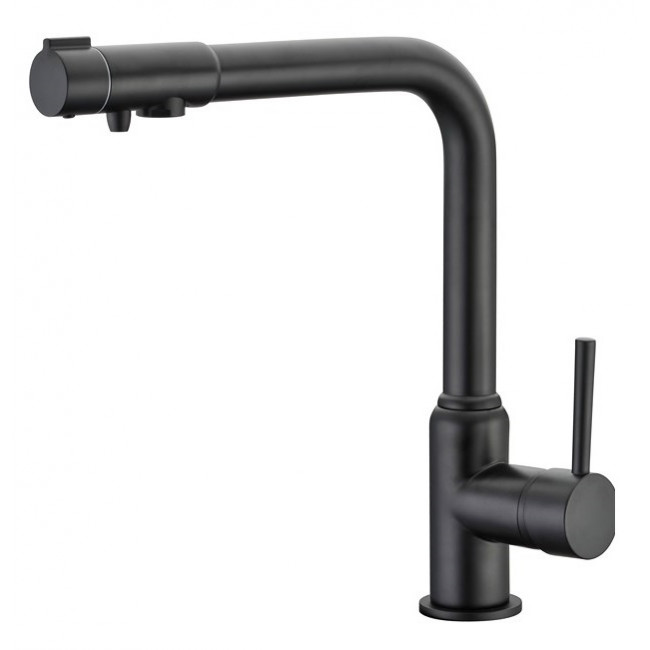 Смеситель для кухни 2 в 1 черный матовый Kaiser Teka 13044-9