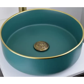 Донный клапан для раковины "Дракон" Bronze de Luxe