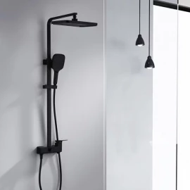 Душевая система (черная) Ganzer Kvadro 05162C
