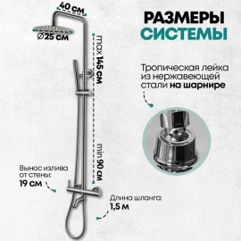 Душевая система GB7099NK (никель) Grocenberg