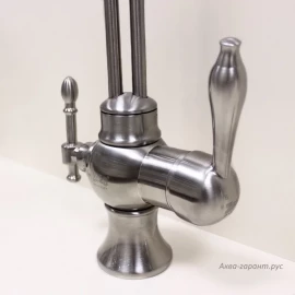 Смеситель кухонный 2 в 1 под фильтр (сталь) 345 Steel Zorg