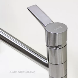 Смеситель кухонный 2 в 1 под фильтр (никель) 401 KF NK Zorg 