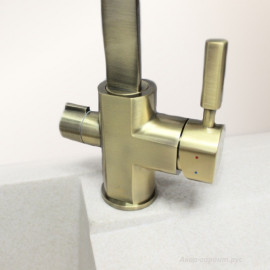 Смеситель для кухни под фильтр (бронза) Kaiser Decor 40144-3