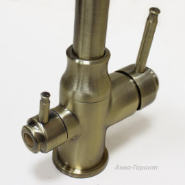 Смеситель 2 в 1 под фильтр (бронза) 763 SH STEEL HAMMER