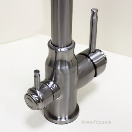 Смеситель 2 в 1 под фильтр (сатин) SH763 Satin STEEL HAMMER