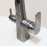 Смеситель для кухни под фильтр (белый/сатин) 818-8 STEEL HAMMER
