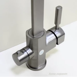 Смеситель 2 в 1 (сатин) Ganzer 16034G